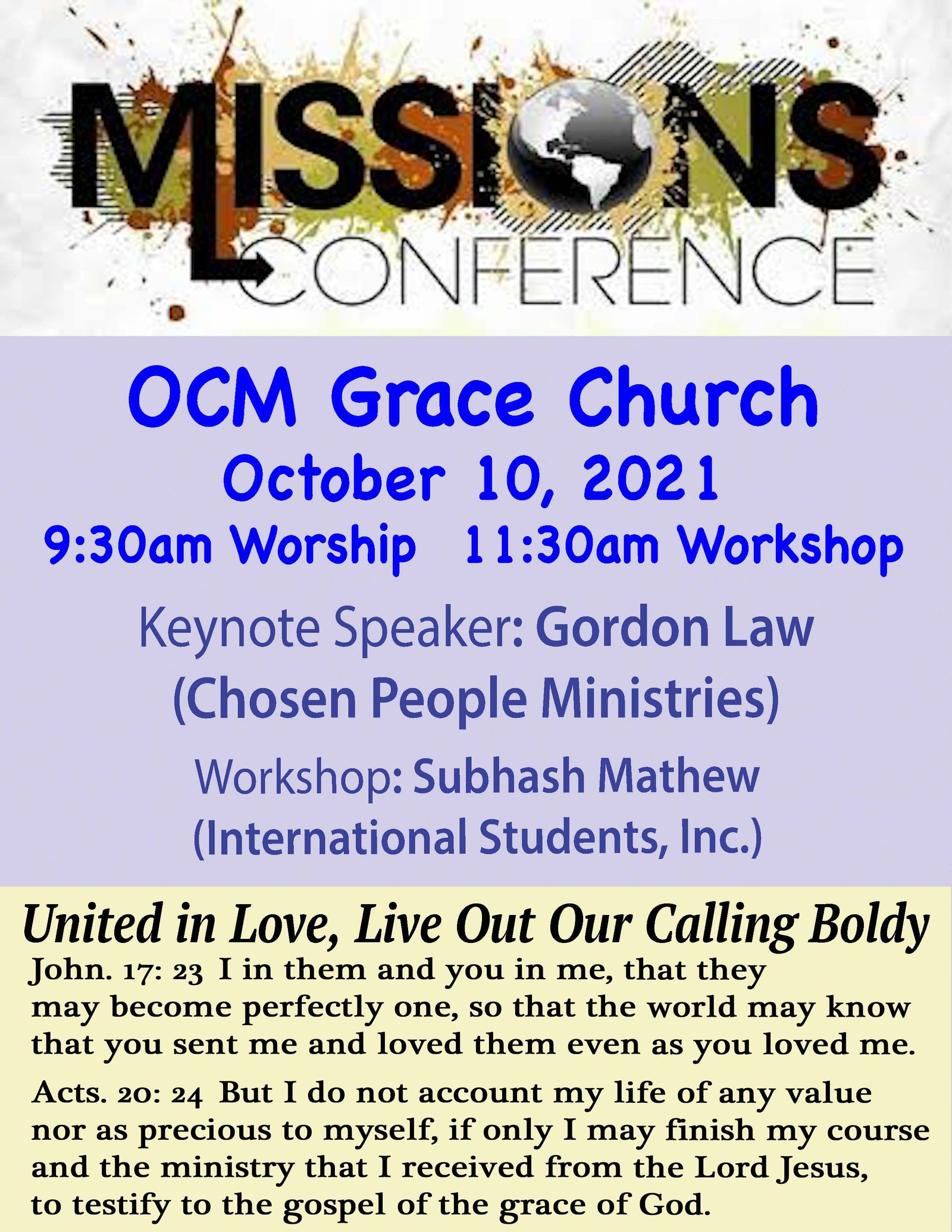 Missions Conference 2021